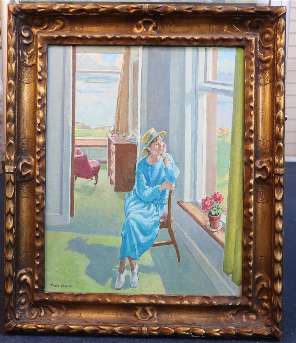 § Robert Taylor Carson HRUA (1919-2008) Daydreaming 20 x 16in.